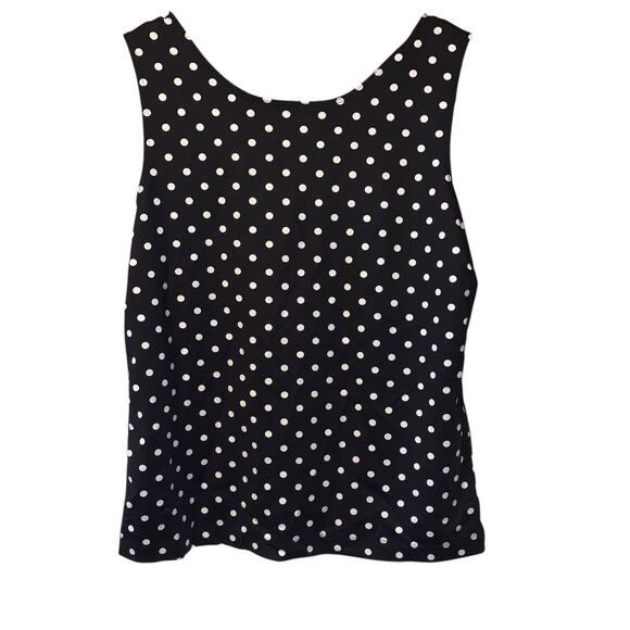 Chico's Polka Dot top size 1/ Medium - Picture 3 of 5